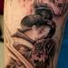 Tattoos - Geisha and Skeleton Black and Gray In Progress - 58082